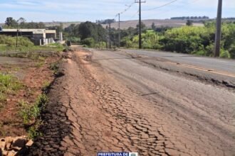 Prefeitura inicia intervenção emergencial para corrigir desnível na Av. Ricardo Selmi no Contorno Sul