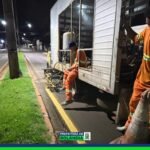 Prefeitura inicia pintura viária na Avenida Ayrton Rodrigues Alves