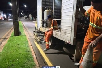 Prefeitura inicia pintura viária na Avenida Ayrton Rodrigues Alves
