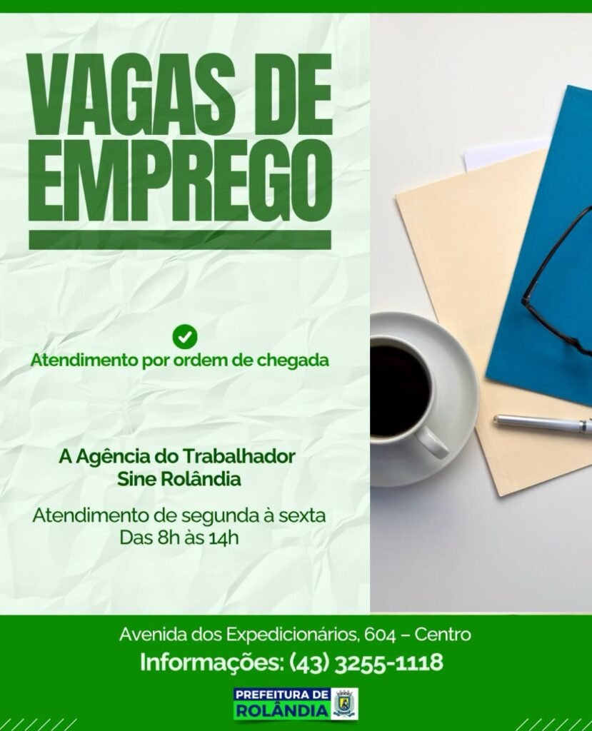 VAGAS DE EMPREGO 21/10/2026