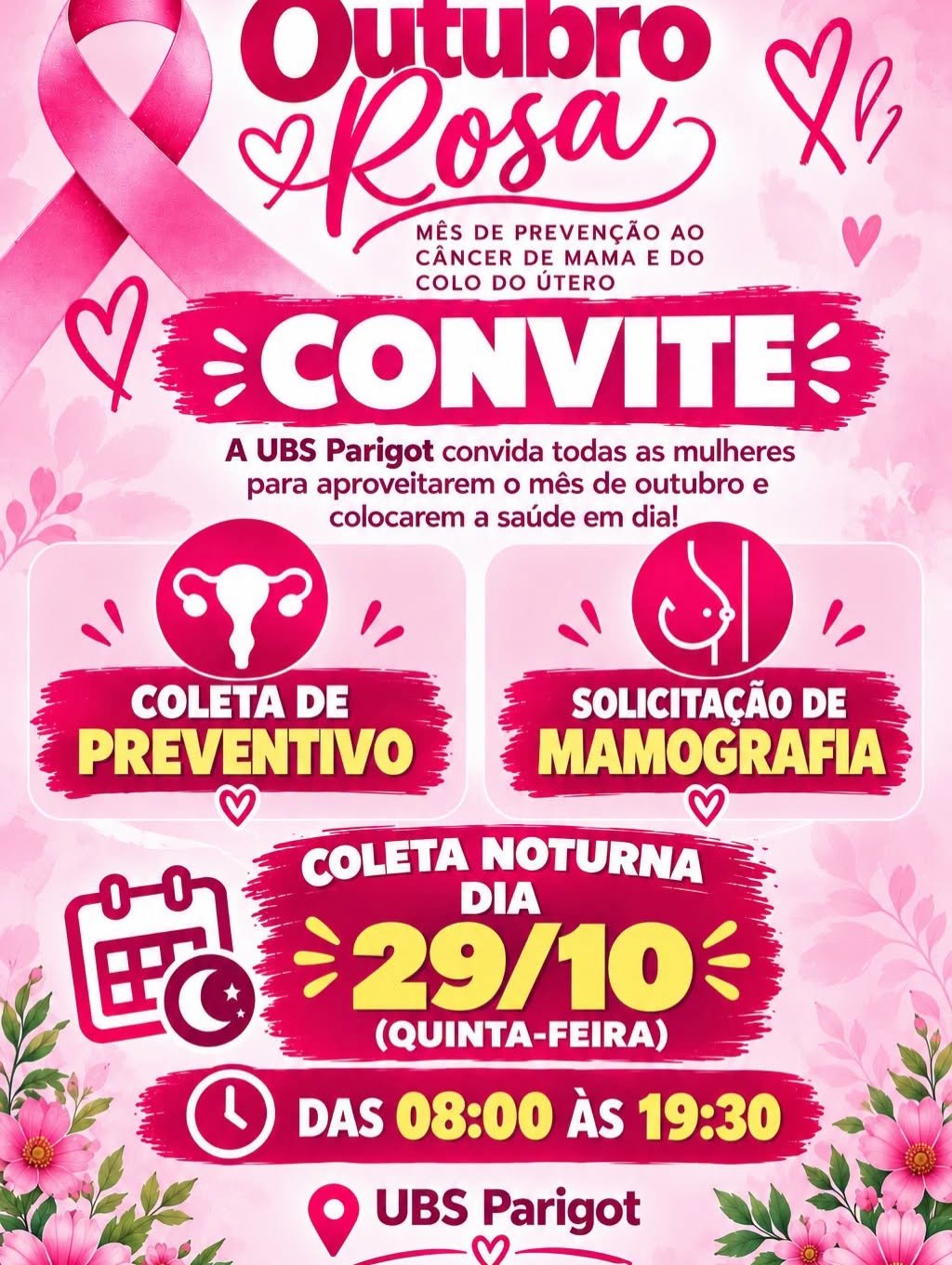 Outubro Rosa: cuide de você, sua saúde importa!