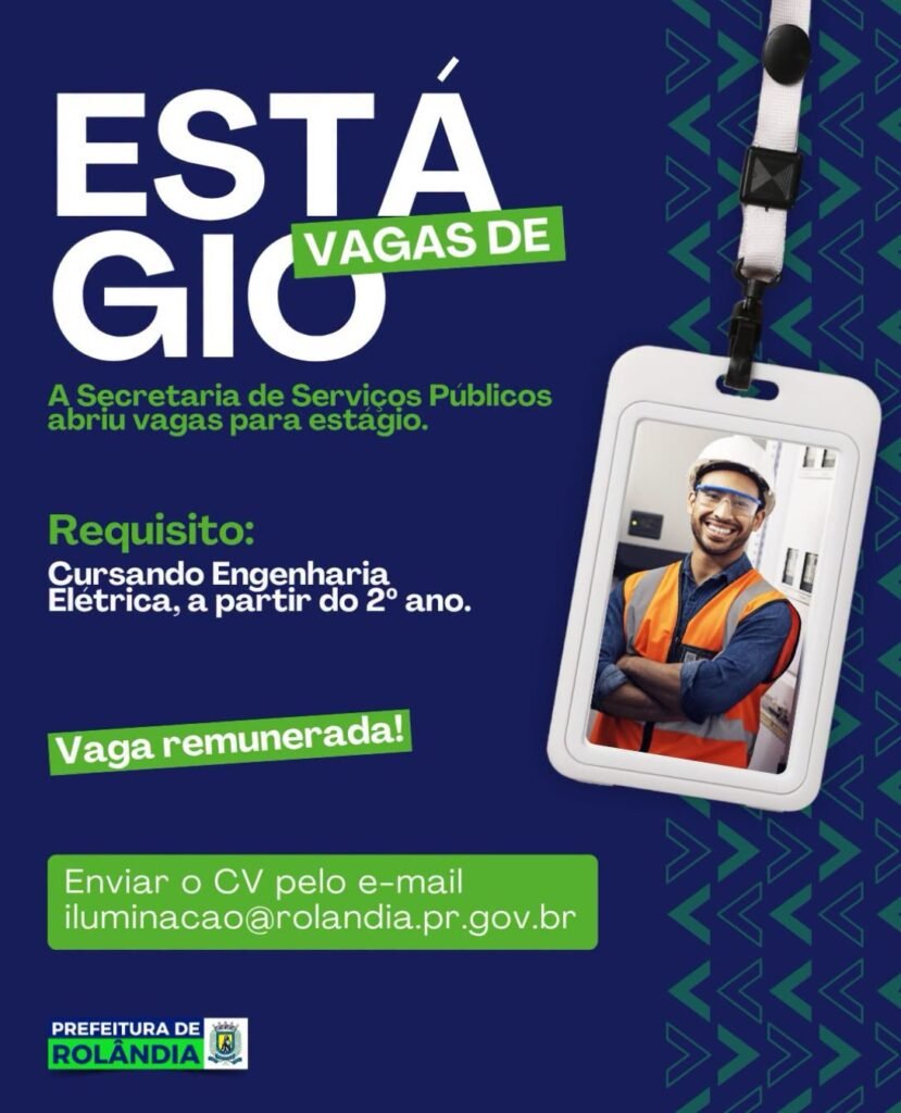 Oportunidade para estudantes de Engenharia Elétrica