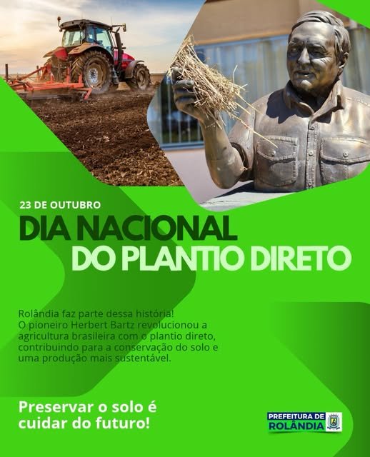 23 DE OUTUBRO | DIA NACIONAL DO PLANTIO DIRETO