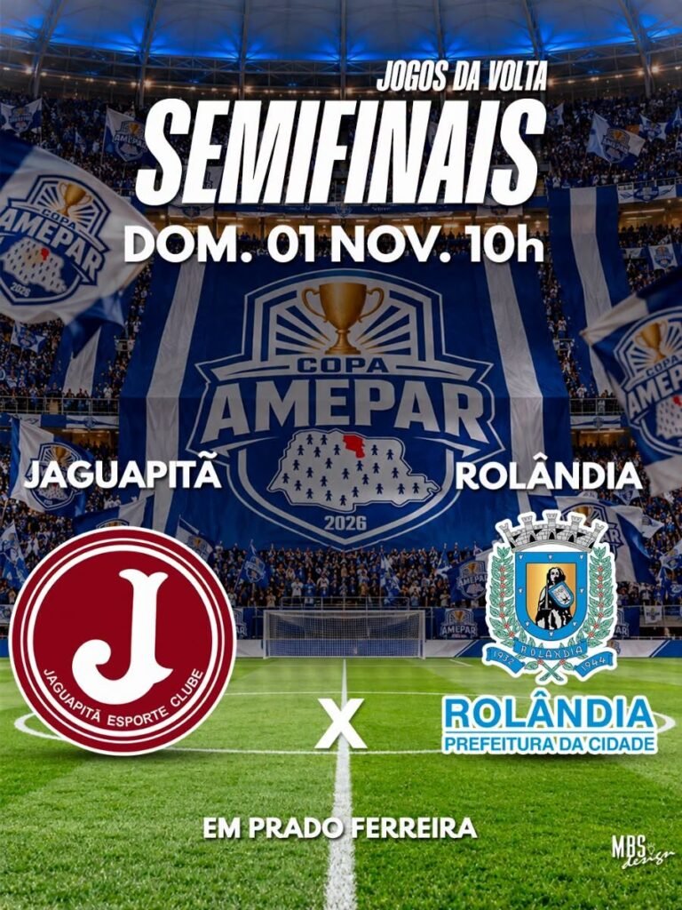 ROLÂNDIA DISPUTA SEMIFINAL DA COPA AMEPAR