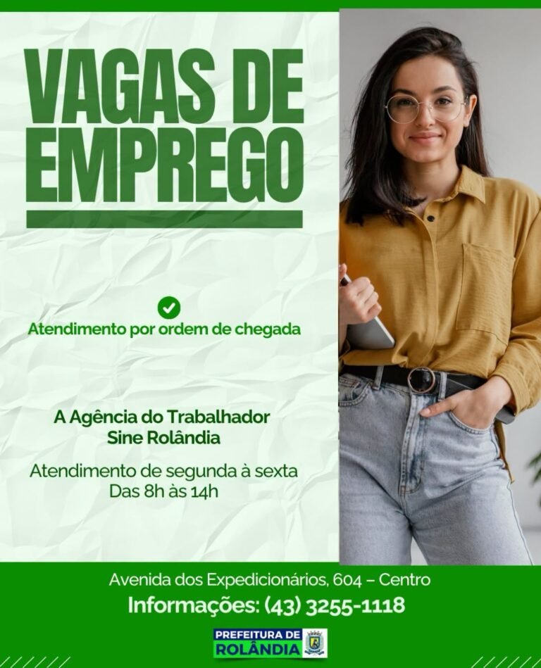 VAGAS DE EMPREGO 27/10/2026