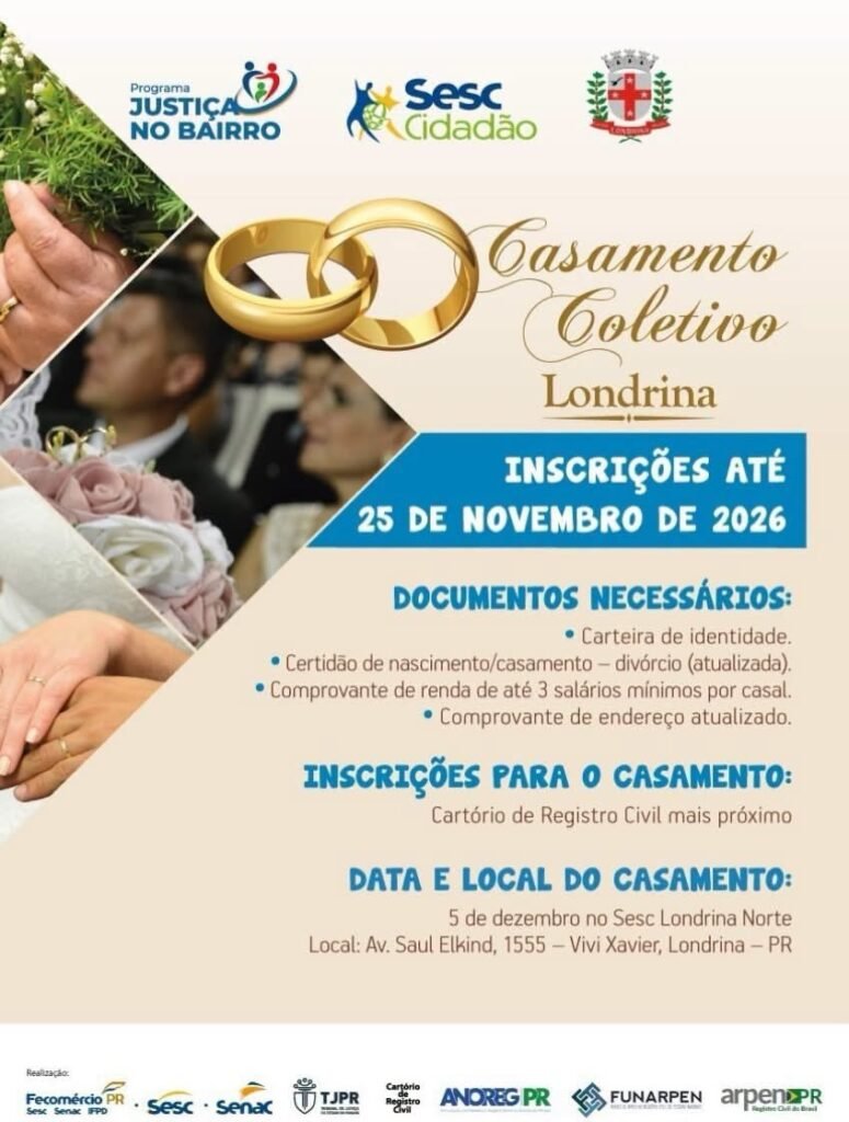 CASAMENTO COLETIVO 2026 | LONDRINA