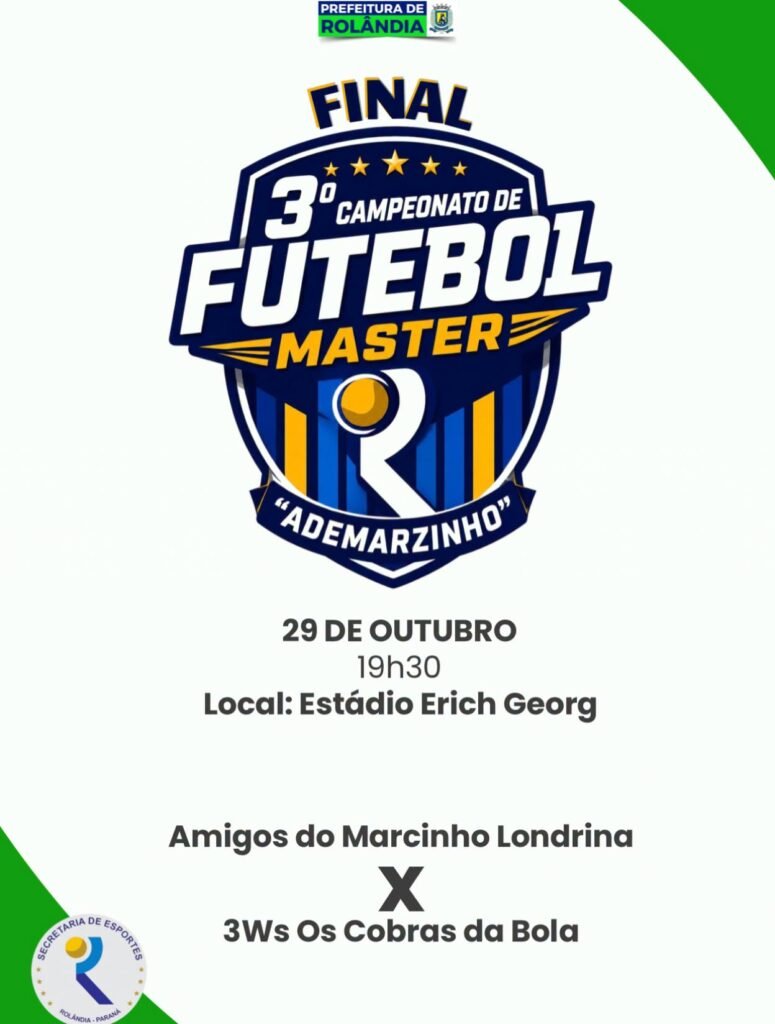 É DIA DE GRANDE FINAL EM ROLÂNDIA!
